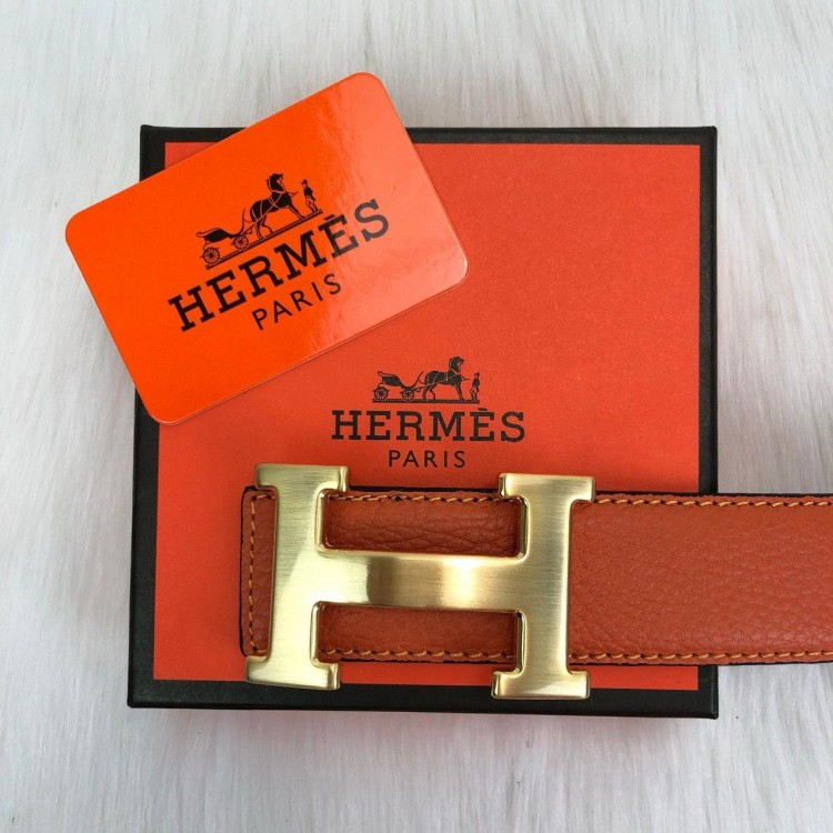 HERMES KEMER ORANJ 4 CM ALTİN